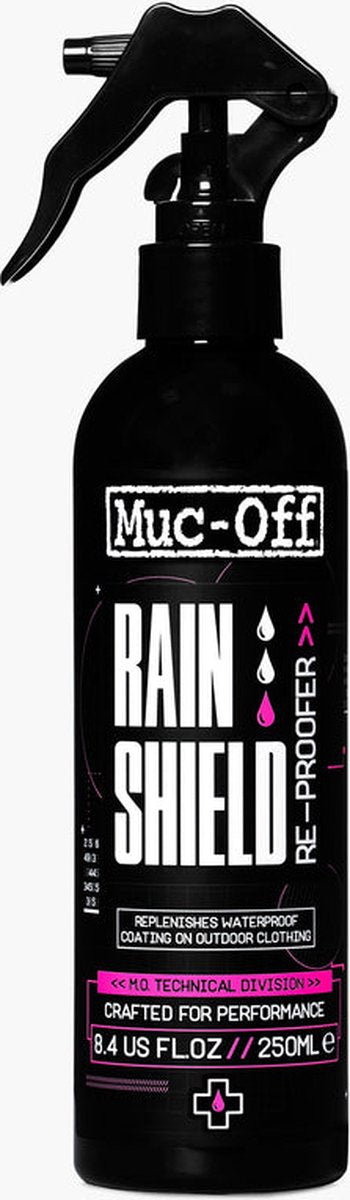Spray imperméabilisant réimperméabilisant Muc-off Rain Shield