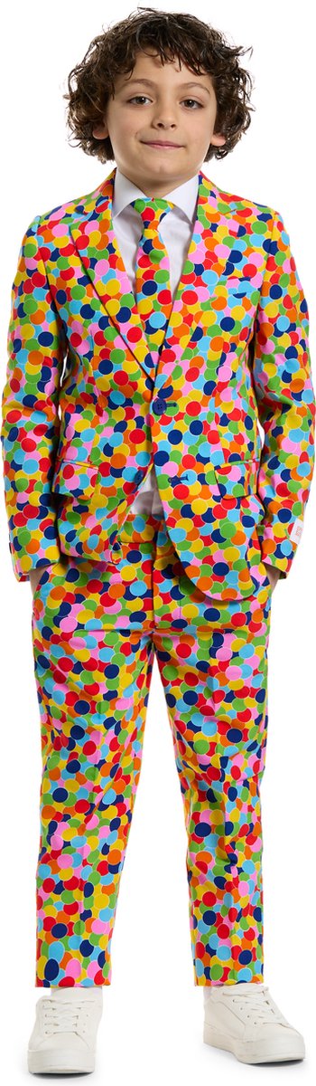 Costume de confettis Opposuits - costume pour garçons - vêtements de carnaval - costume - taille : eu122 128