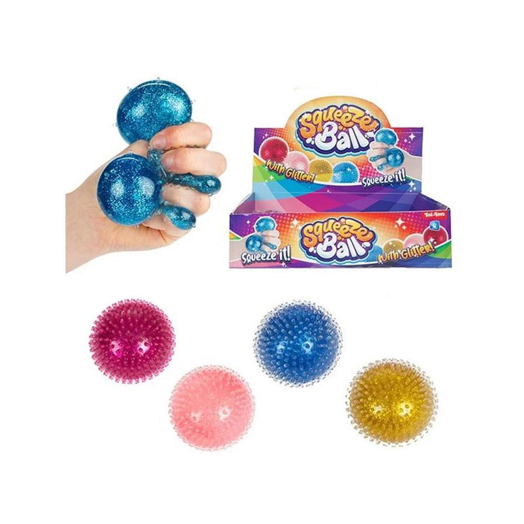 Toi-toys toi toys balle à presser avec paillettes ø8cm