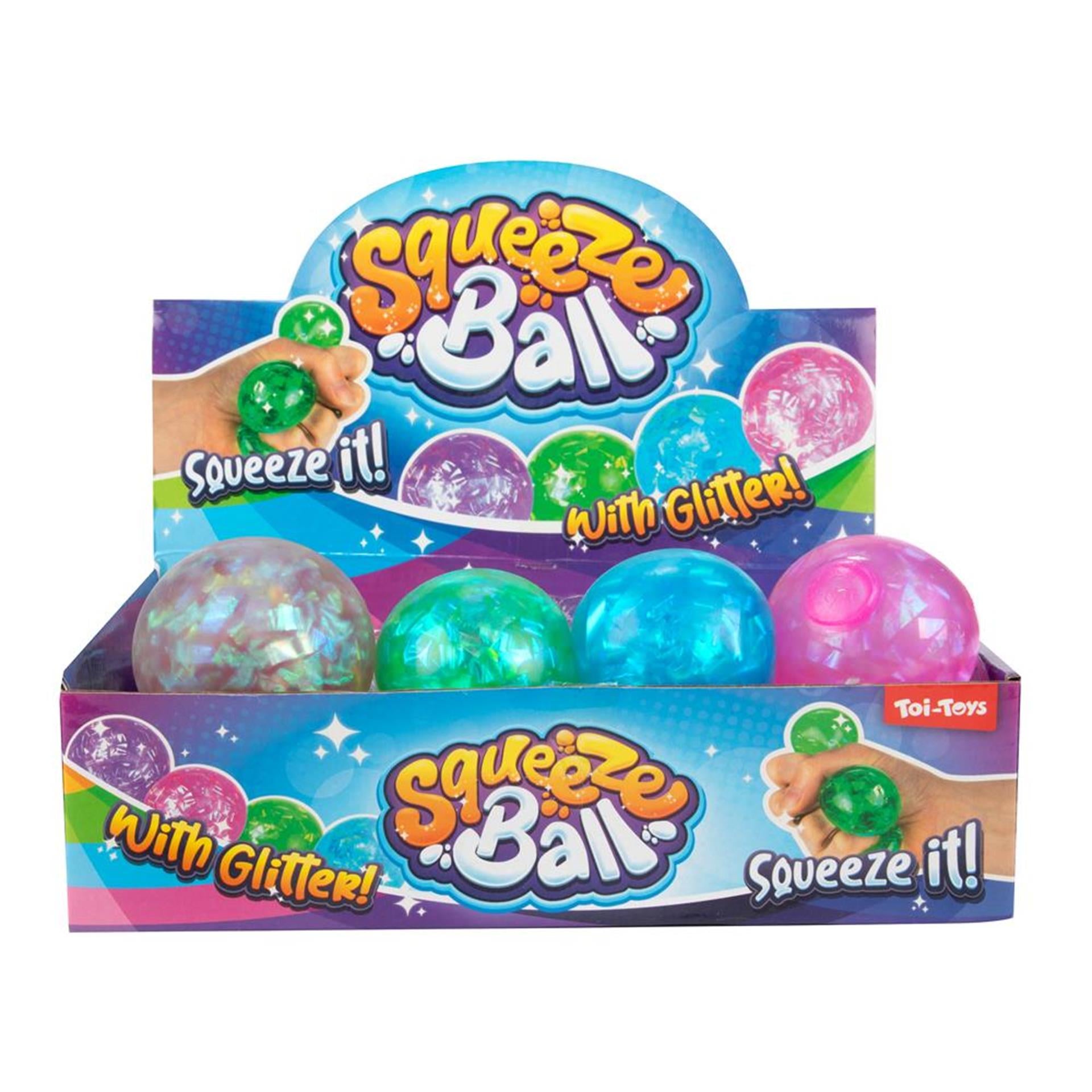Toi-toys toitoys balle anti-stress à paillettes ø6cm