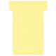Cartes à insérer en T carton 170g m2 60x15x85x48,5mm jaune