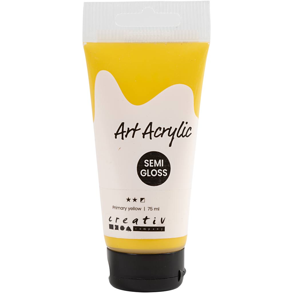 Creativ Company Pigment Art Acrylic Paint Jaune, 75 ml