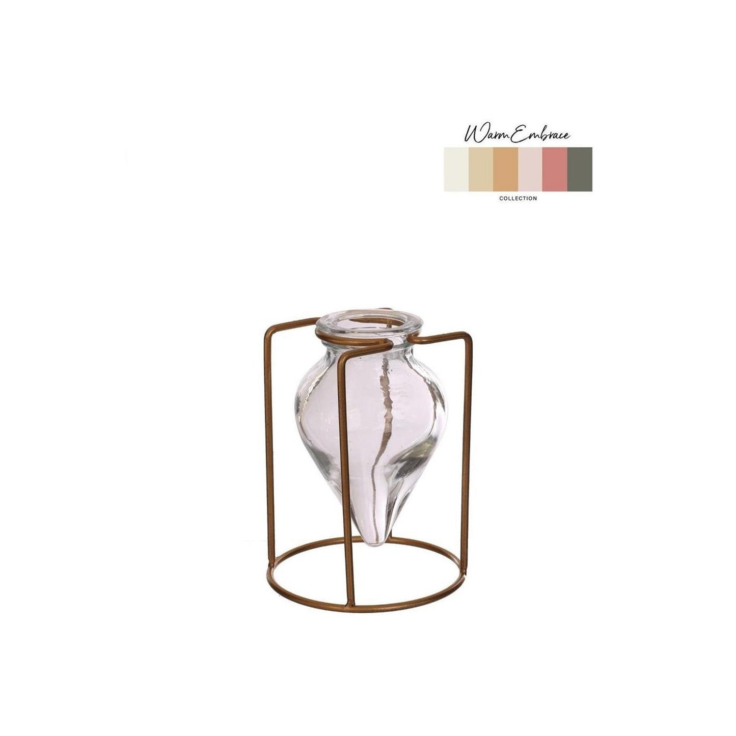 Idées 4 saisons vase à fleurs brise clair ø8,5xh11cm