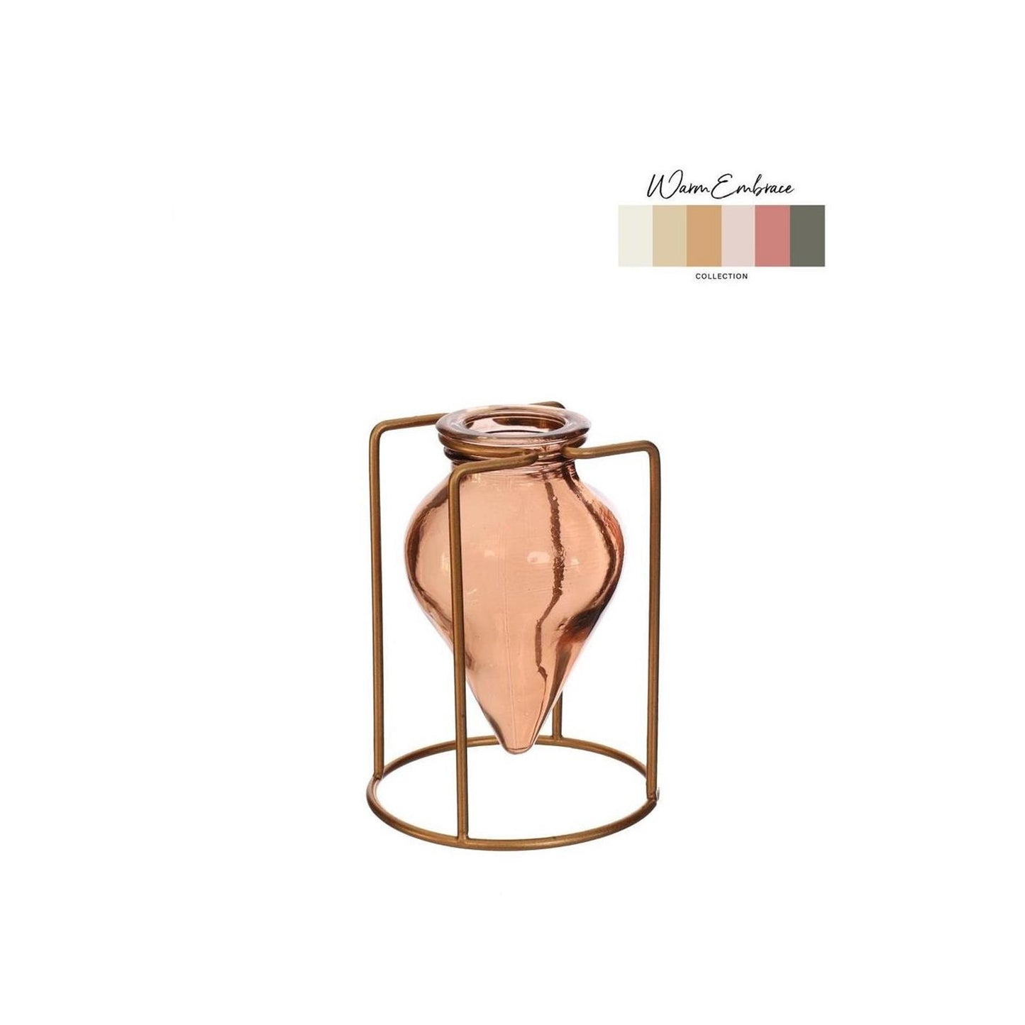 Idées vase à fleurs 4 saisons brise ambre ø8,5xh11cm