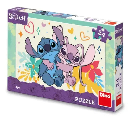 Dinotoys Dino Children's Puzzle Stitch et Angel 24 pièces