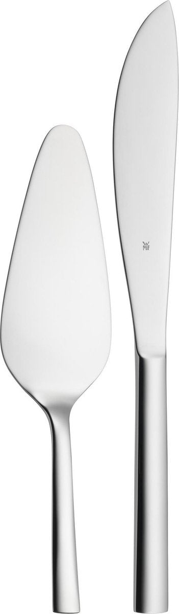 Wmf nuova - set à gâteau - 2 pièces - pelle à gâteau et couteau à gâteau - acier inoxydable - design élégant - durable