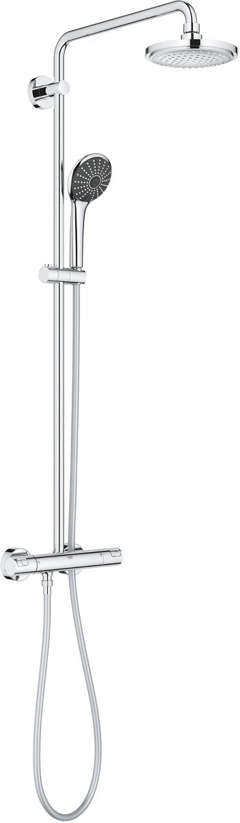 Système de douche Grohe vitalio joy 180 - douche à effet pluie ø 18 cm - avec robinet thermostatique - entraxe 15 cm - chrome