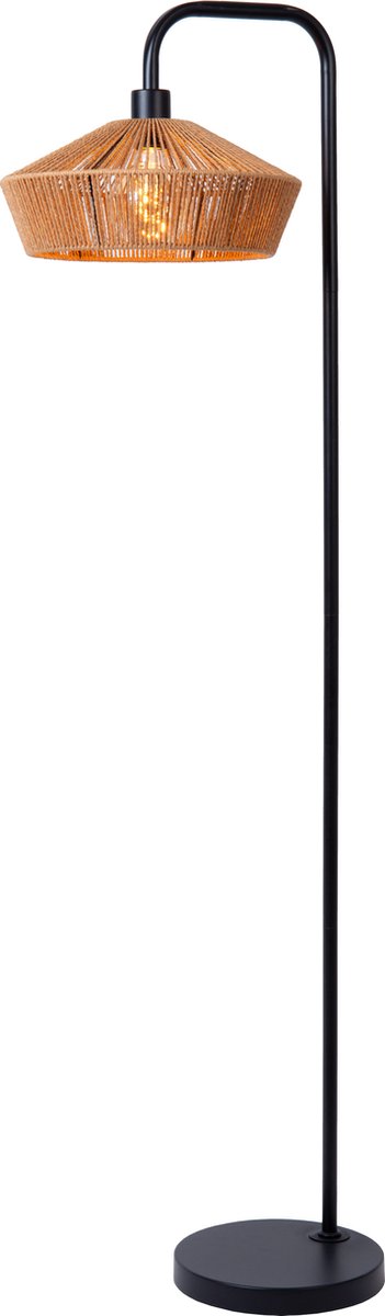 Lucide yunkai - lampadaire - ø 40 cm - 1xe27 - naturel - japandi