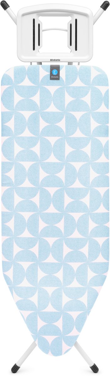 Brabantia planche à repasser c - pour fer - 124x45 cm - brise fraîche