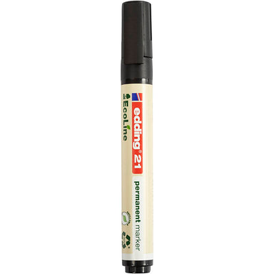 Edding Ecoline Marker, AFM 21, épaisseur de ligne 1,5 à 3 mm, noir, 1 pièce