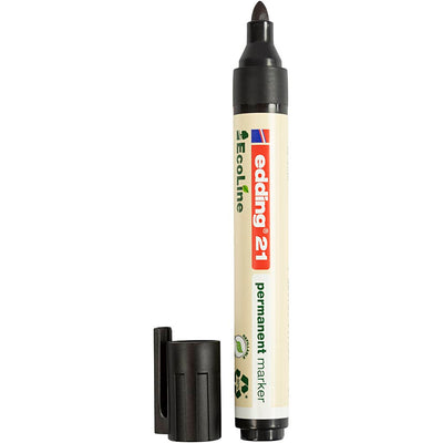 Edding Ecoline Marker, AFM 21, épaisseur de ligne 1,5 à 3 mm, noir, 1 pièce