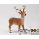 Statue de jardin animaux de ferme cerf 13x7x17 cm