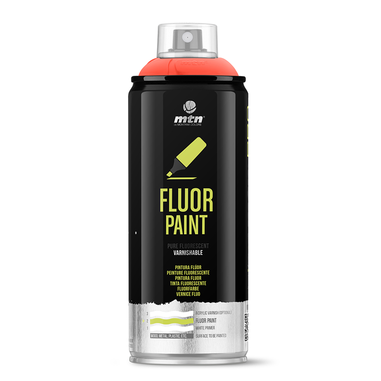 Mtn 1070471 - peinture pro fluor : rouge | 3 pièces