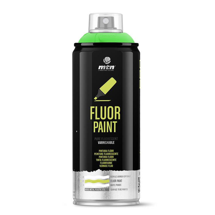 Mtn 1070472 - peinture pro fluor : vert | 3 pièces