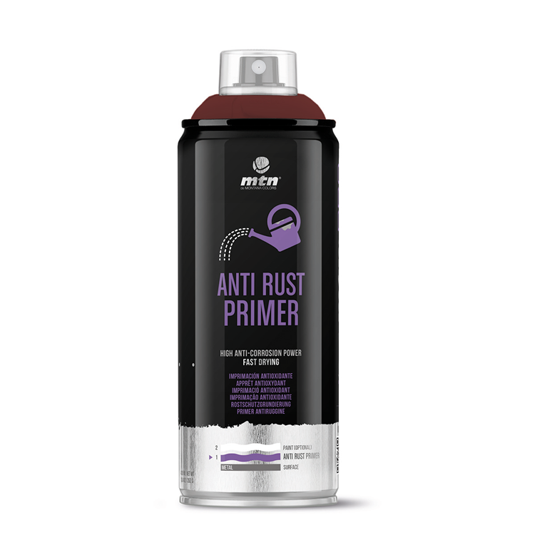Mtn 1070459 - apprêt antirouille pro : apprêt rouge antirouille | 3 pièces