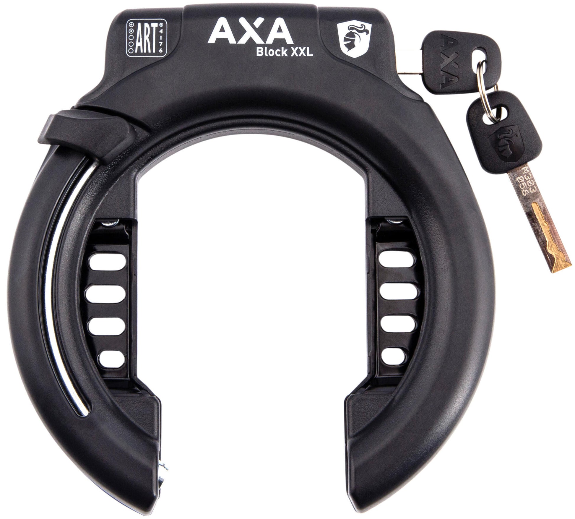Block AXA XXL RING LOCK ART2 Black, y compris l'emplacement de la batterie du cadre Gen3