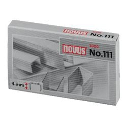 Staples novus argent no. 111 acier 2 000 pièces 15 tôles