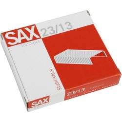 Agrafes sax argent 23 13 acier 1 000 pièces 100 feuilles