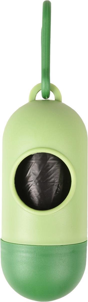 Flamingo - porte-sac à crottes rox - vert - 4 x 4 x 14,5 cm