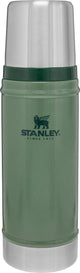Bouteille thermos légendaire classique Stanley 0,47 l - garde au chaud ou au froid pendant 15 heures - étanche - passe au lave-vaisselle - sans BPA - pour café, thé et plus - thermos en acier inoxydable - vert martelé