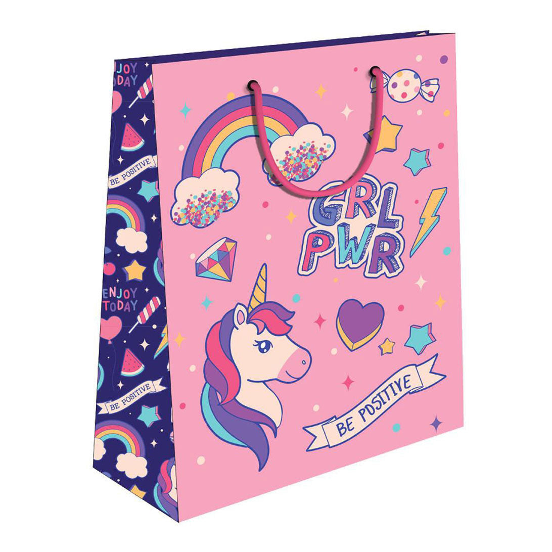 Sac cadeau en papier - girl power