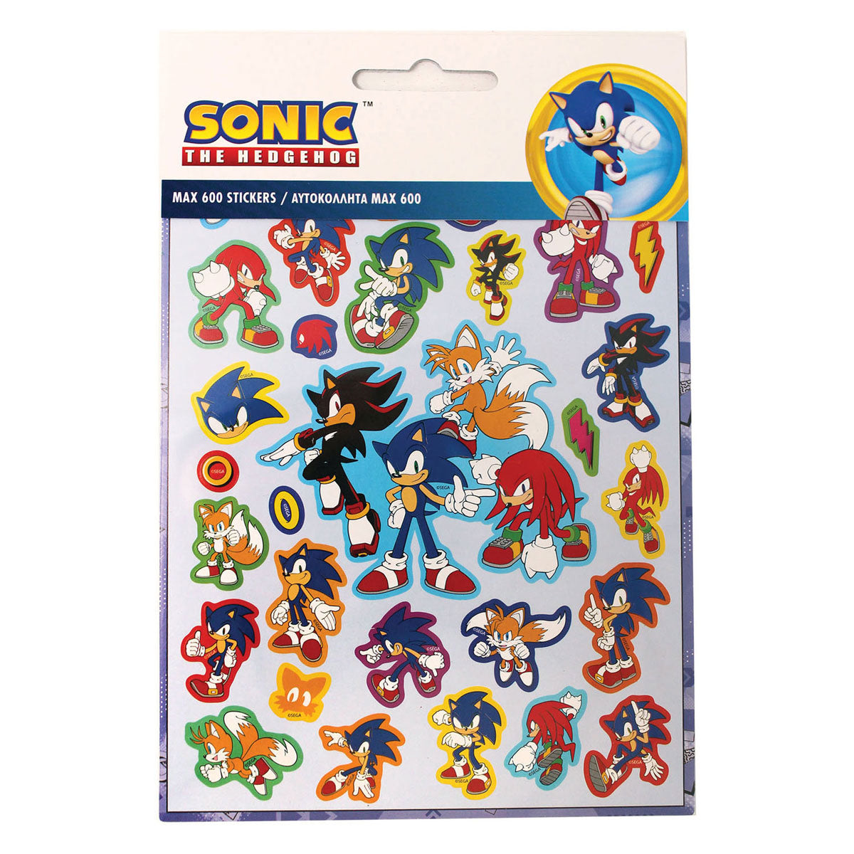 Livre d'autocollants Sonic - 600 autocollants