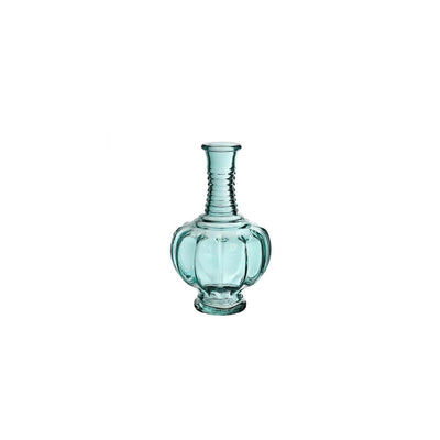 Idées 4 saisons vase trevi verre ø9xh15cm bleu clair