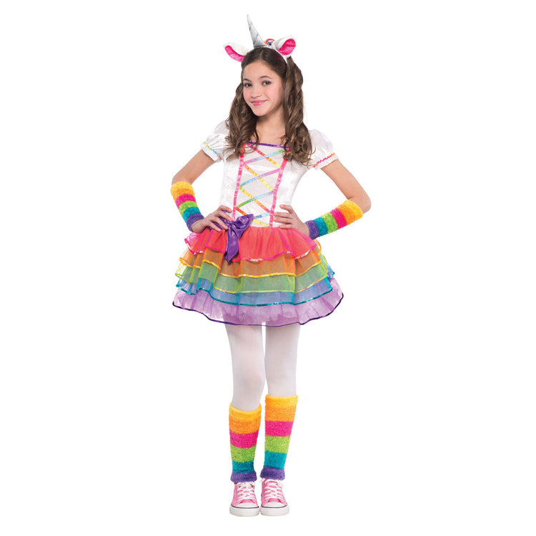 Ensemble de déguisement licorne arc-en-ciel 3-4 ans