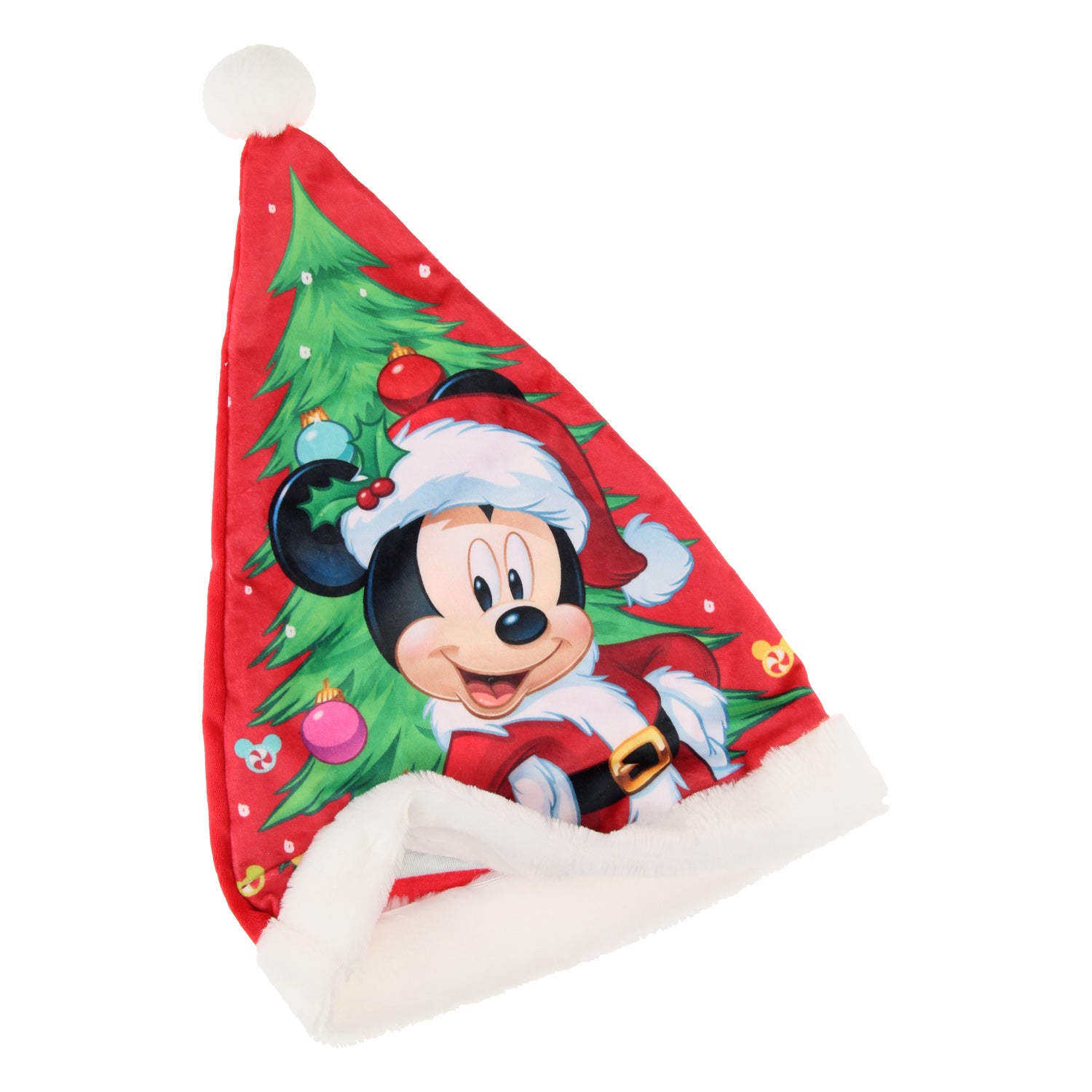 Arditex chapeau de Noël mickey 43 x 32 cm polyester rouge