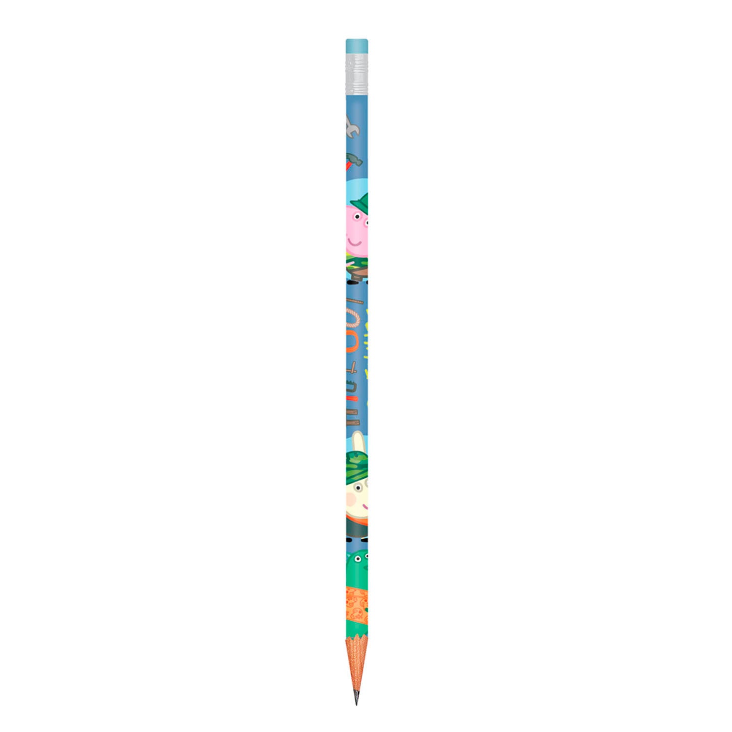 Crayon peppa cochon avec gomme peppa cochon