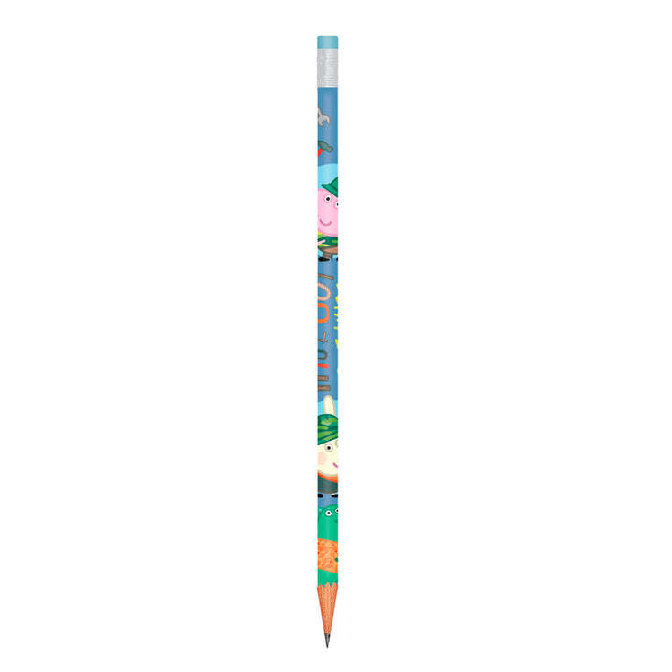 Crayon peppa cochon avec gomme peppa cochon