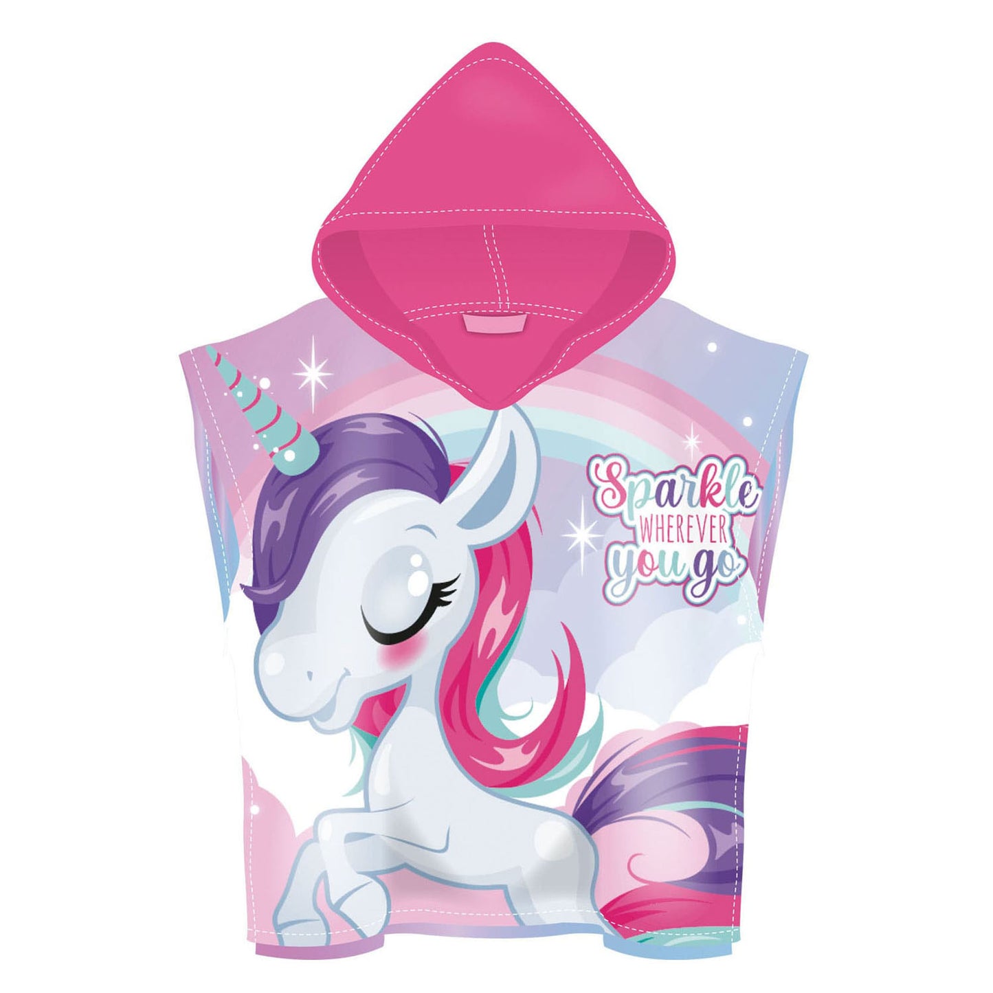 Serviette poncho licorne