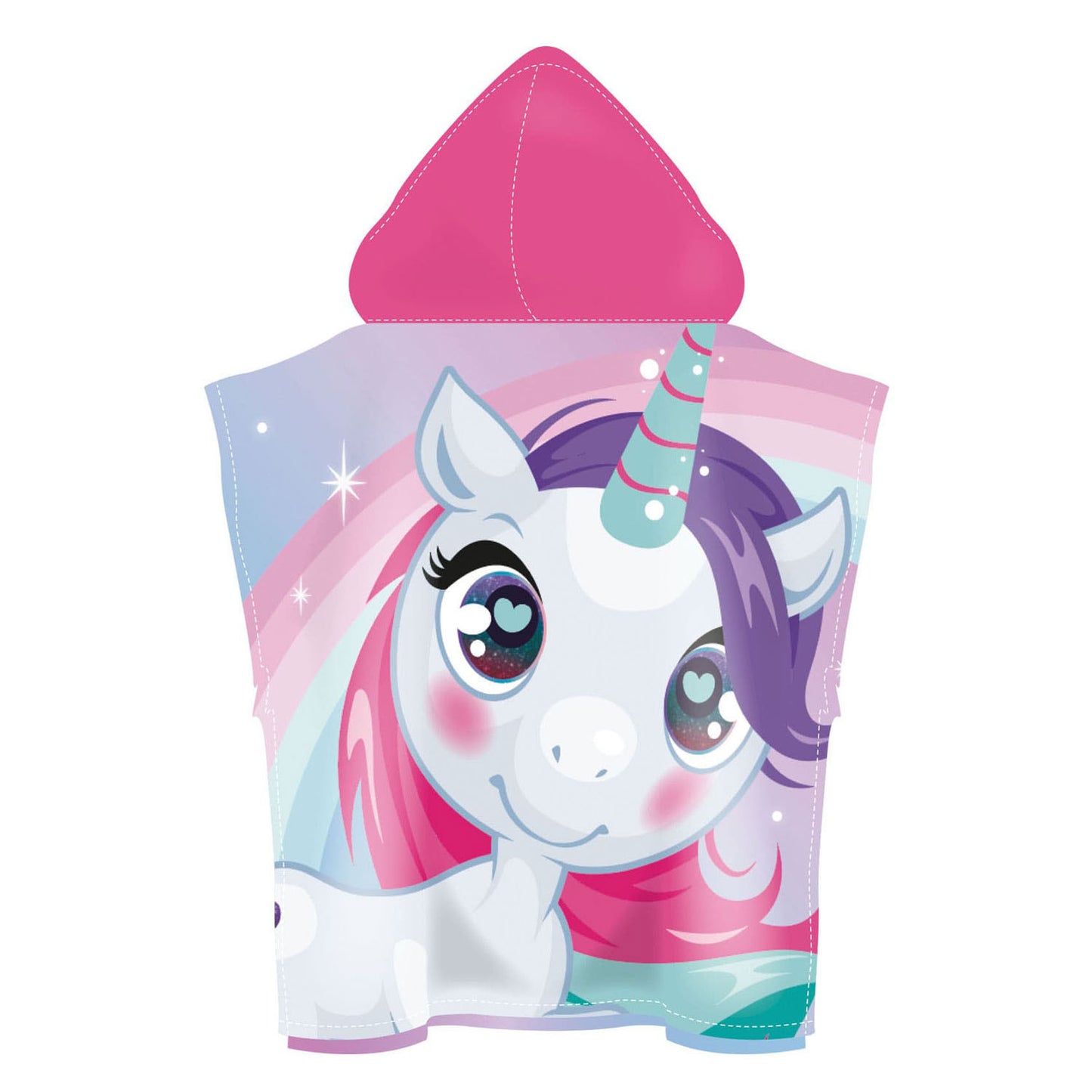 Serviette poncho licorne