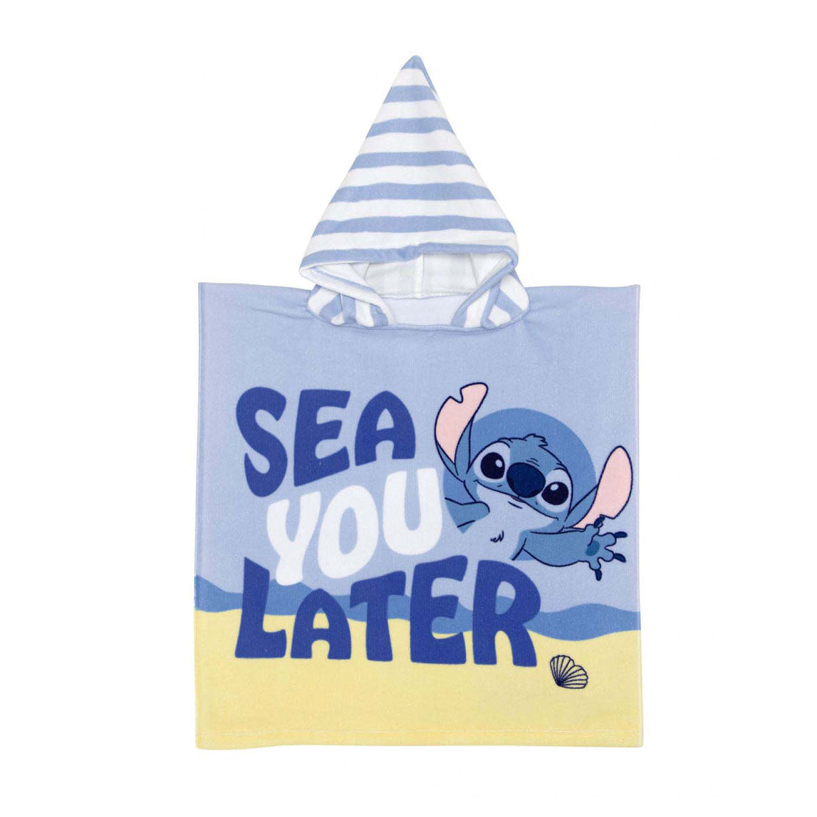 Serviette poncho point sur la plage