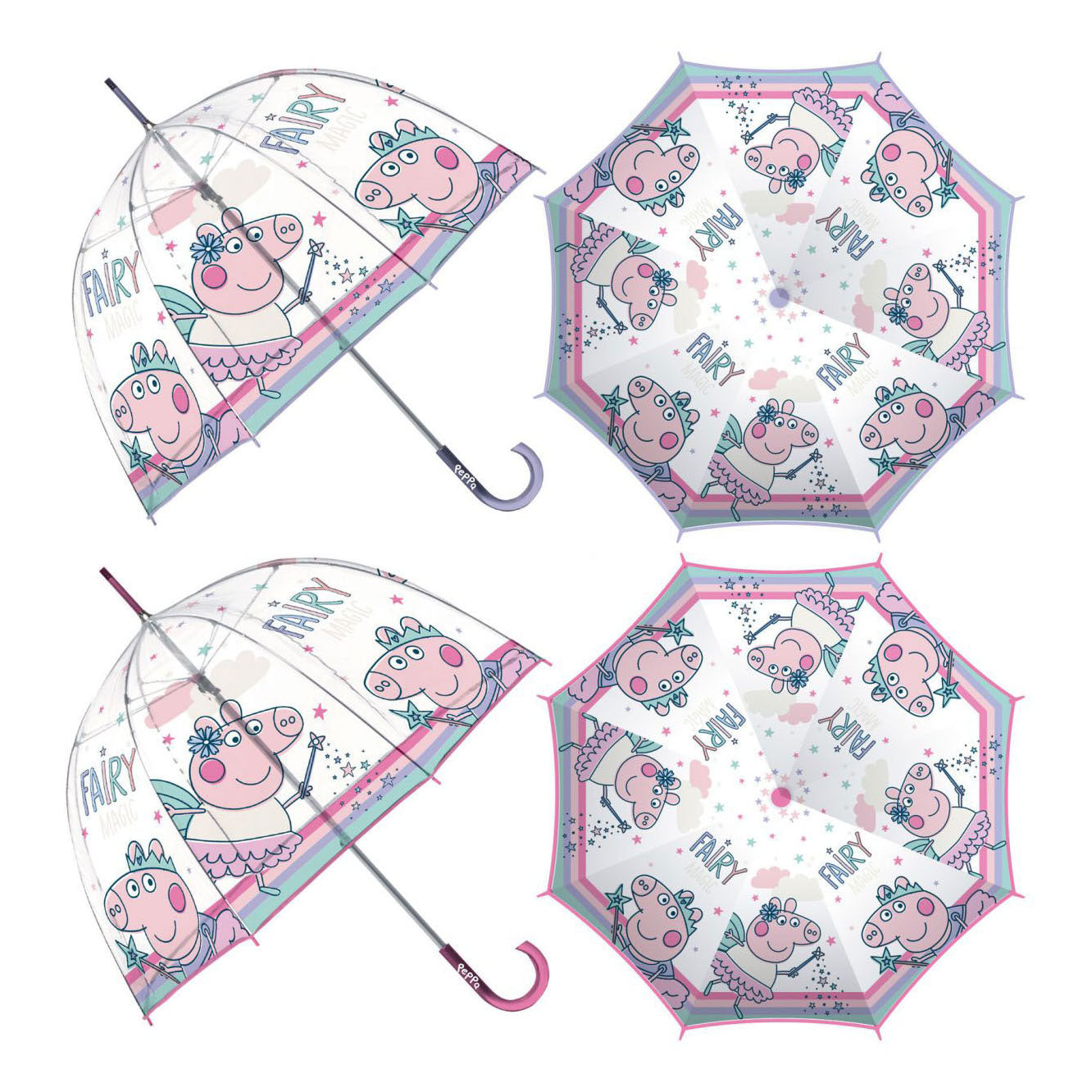 Parapluie transparent Peppa Pig