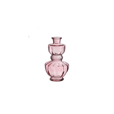 Idées 4 saisons vase bellagio verre ø8,5xh15cm rose clair