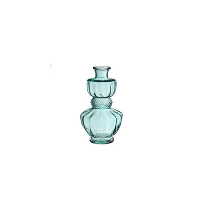 Idées 4 saisons vase bellagio verre ø8,5xh15cm bleu clair