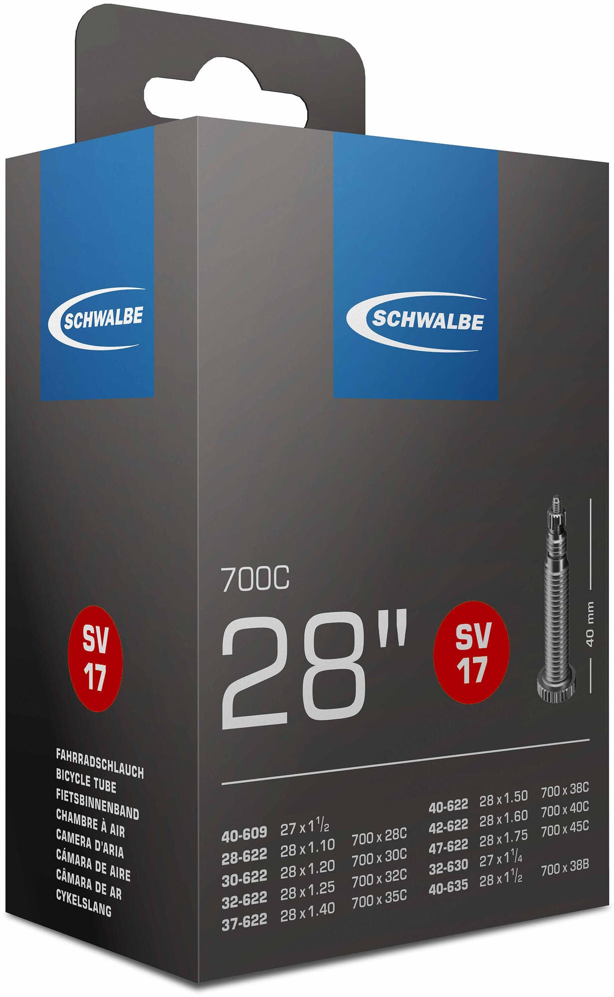 Tube Schwalbe # 17 28 47-622 635 SV40