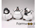 Statue animaux de ferme pingouin 13x22x20cm