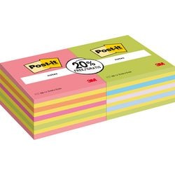 Cube de couleur post-it 2028nx2 76x76mm fluo assorti
