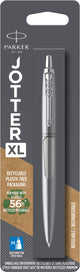 Stylo à bille Parker Jotter XL | acier inoxydable monochrome | point moyen | encre bleue