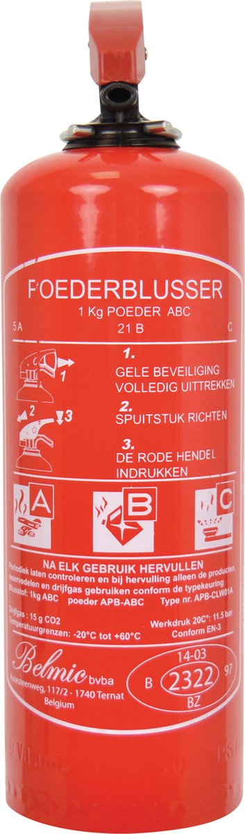 Extincteur Carpoint avec support de montage 1 kg rouge