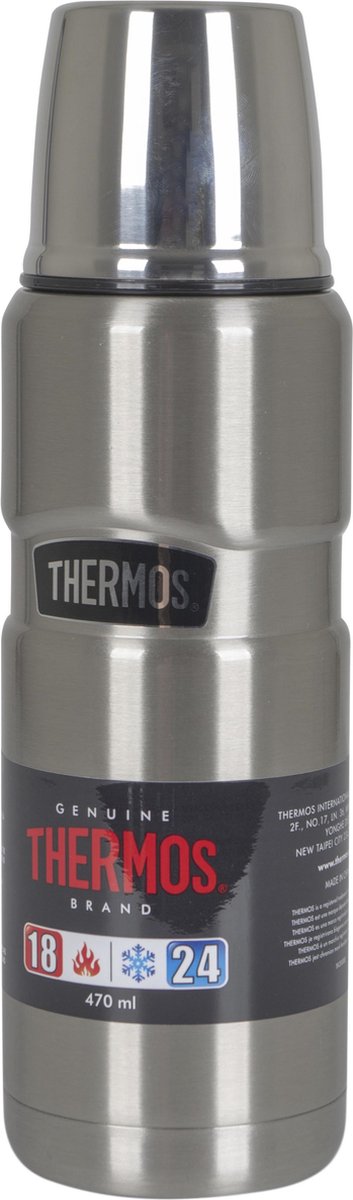 Bouteille Thermos King - 0,47 litre - couleur argent