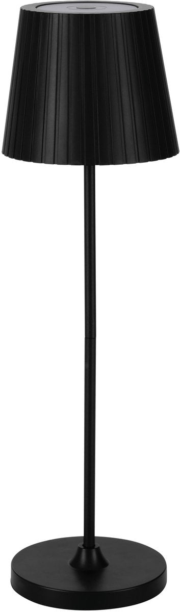 Lampe de table d'extérieur Eglo cabozo - rechargeable - LED - 37 cm - noir - lumière blanche orientable - sans fil - dimmable