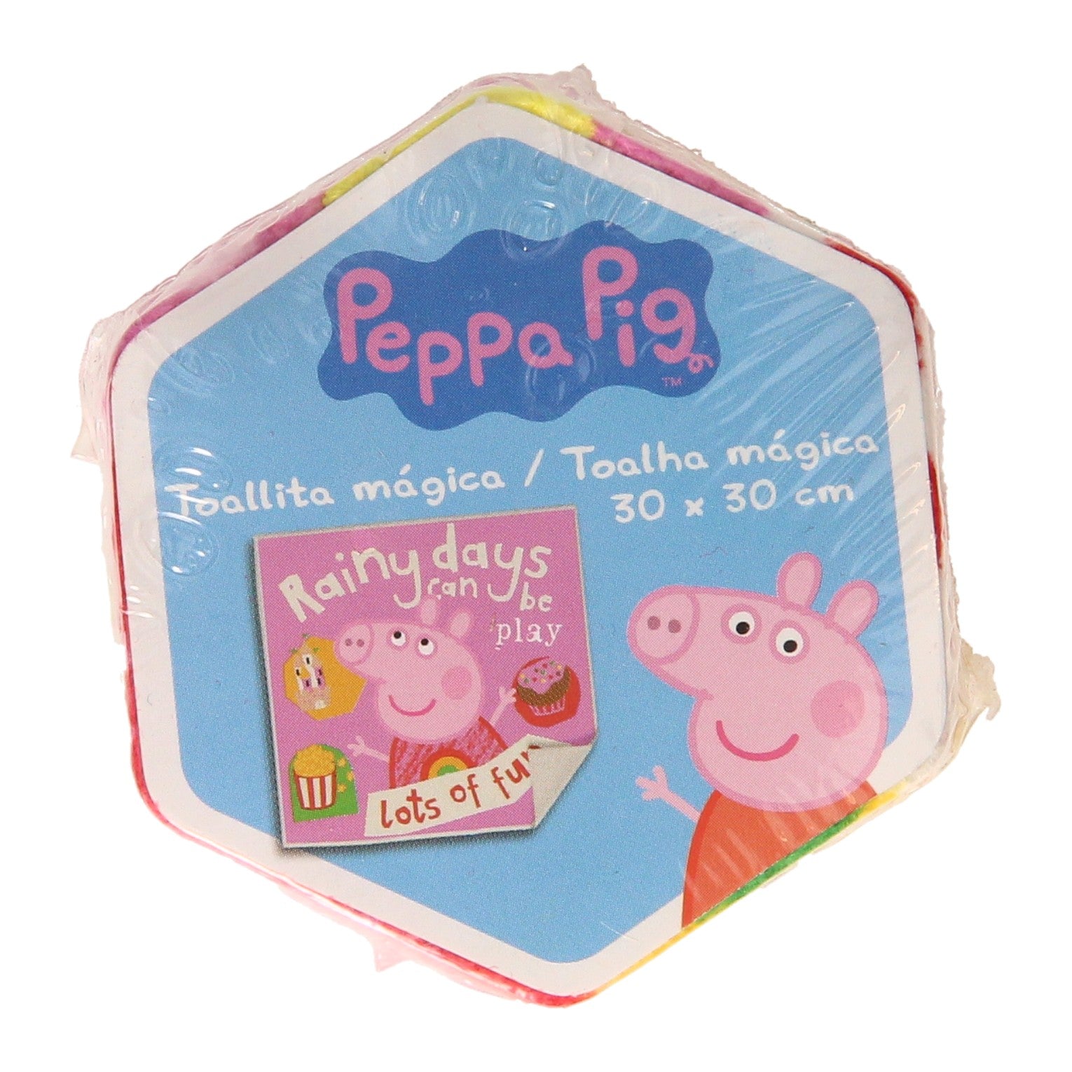 Licens de licence de serviette magique Peppa Pig, 30x30cm