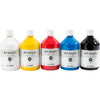 Peinture acrylique Creativ company, semi-brillante, couleurs primaires, 5x500 ml 1 boîte