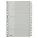 Onglets leitz gris 1 à 20 a4 carton 160g m²