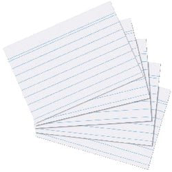 Fiches herlitz a5 170 g m² blanc