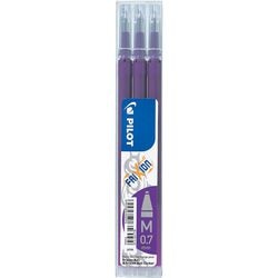Recharge roller pilote frixion 0,4 mm violet effaçable pack 3 pièces