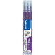 Recharge roller pilote frixion 0,4 mm violet effaçable pack 3 pièces